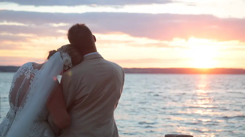 Meaghan & Adam wedding film still at Inns of Aurora