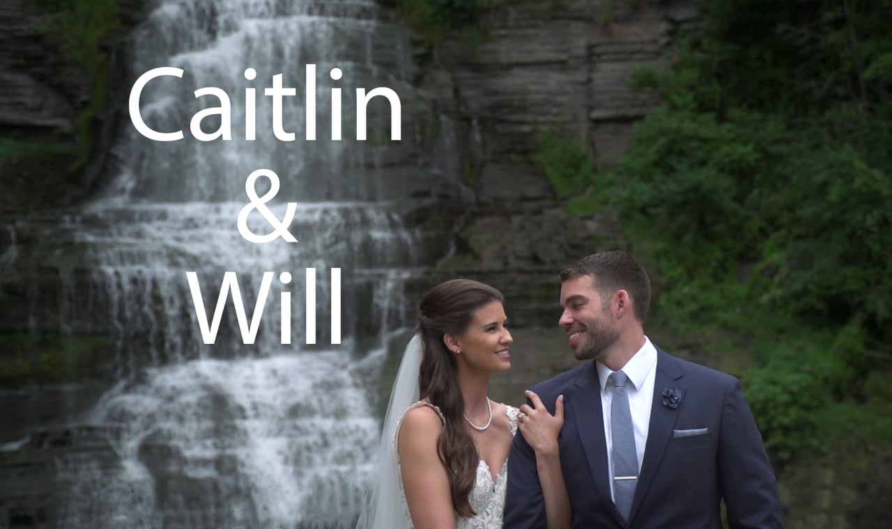 Caitlin & Will wedding film still at Glenora Wine Cellars