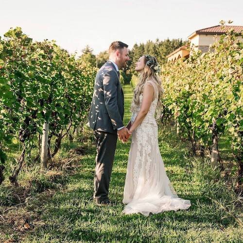 Finger Lakes vineyard wedding reception