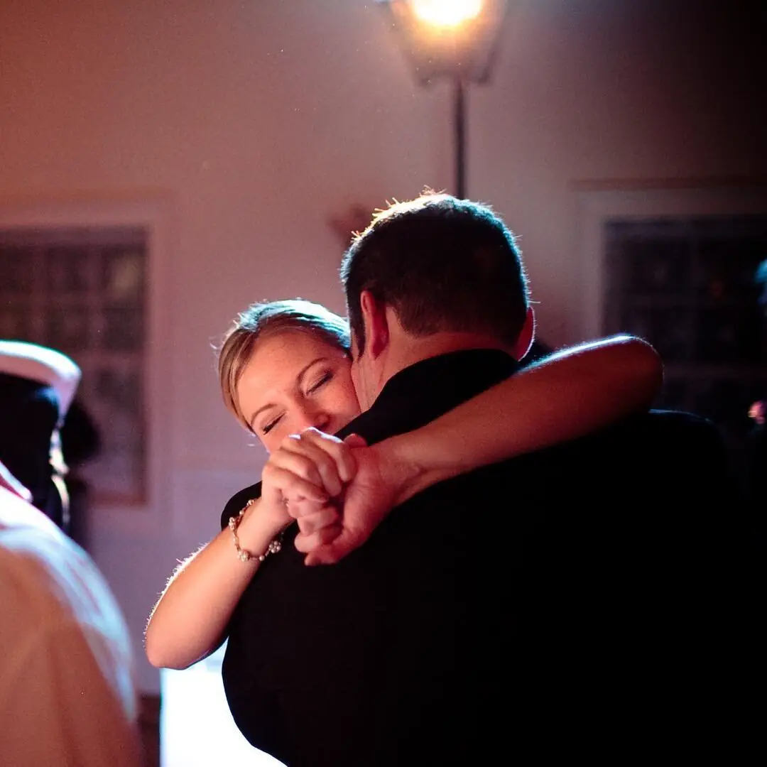A couple's first dance at a Finger Lakes winery wedding